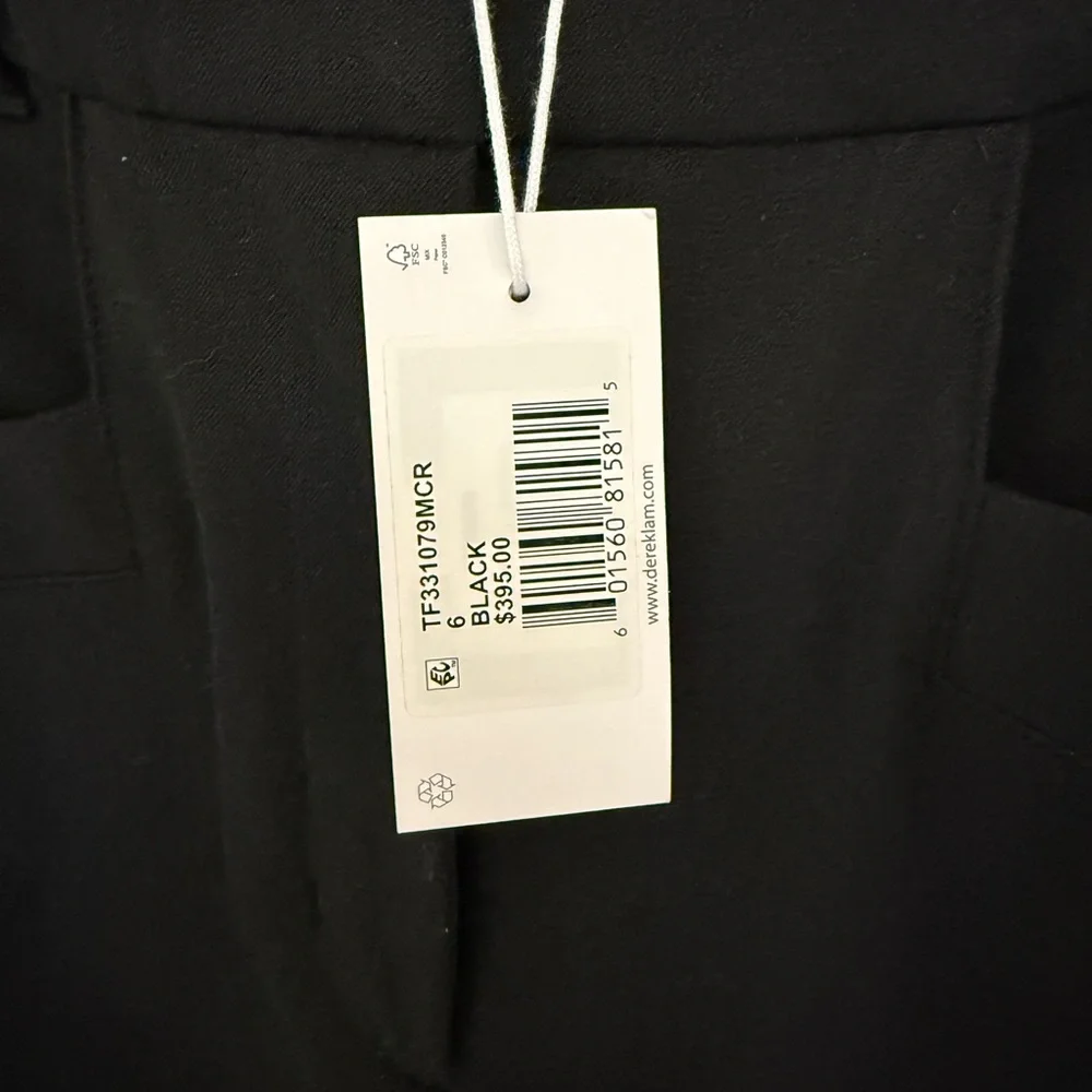 Derek Lam 10 Crosby Black Pants sz 6 NEW